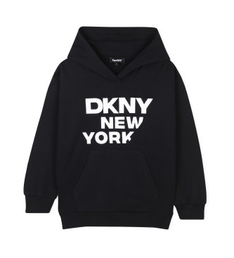 DKNY Sweatshirt avec logo imprim noir