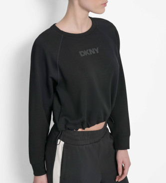 DKNY Bluza scuba czarna