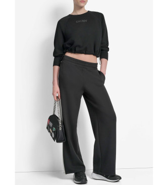 DKNY Bluza scuba czarna
