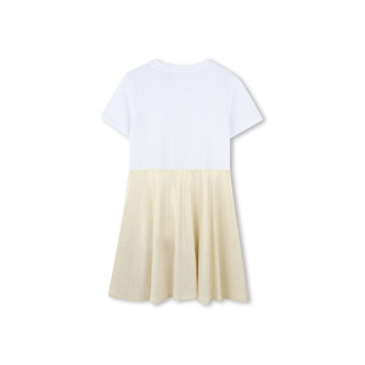 DKNY Bela obleka, zlata