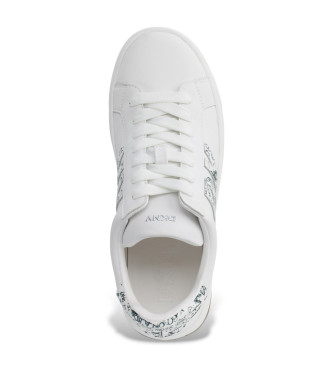 DKNY Sapatilhas de couro branco Abeni