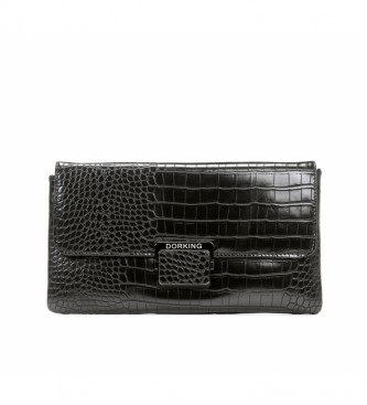 Dorking by Fluchos Bo1002 leather handbag wallet black -32x24cm