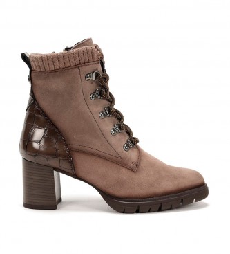 Dorking by Fluchos Camyl Taupe Ankle Boots - Absatzhhe 7cm