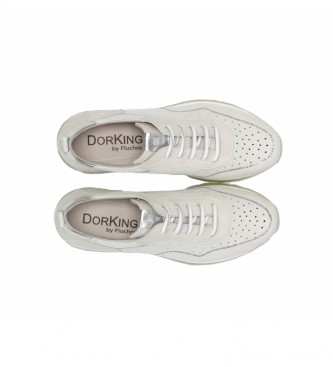 Dorking Zapatillas de piel D8201NBSLA blanco, plata