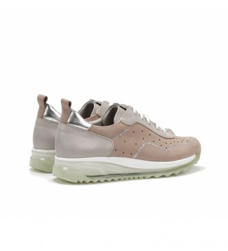 Dorking Sneakers in pelle D8201NBSLA rosa, taupe, argento