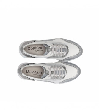 Dorking Sneakers in pelle Cocoa D8209 bianco, argento