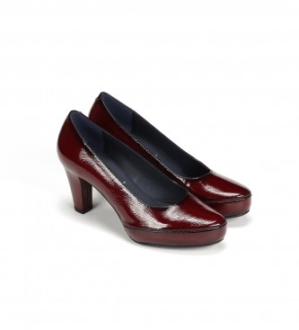 Dorking by Fluchos Blesa Leather Shoes D5794 burgundy -Heel height 6cm