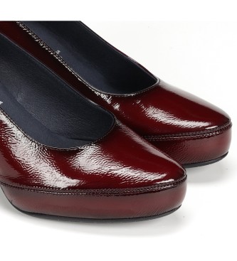 Dorking by Fluchos Blesa Leather Shoes D5794 burgundy -Heel height 6cm