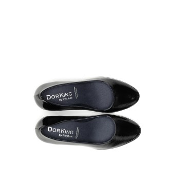 Dorking by Fluchos Zapatos de Piel D5794 Blesa negro -Altura tacn 6cm-