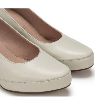 Dorking by Fluchos Sapatos de couro Blesa brancos - calcanhar de 6cm de altura