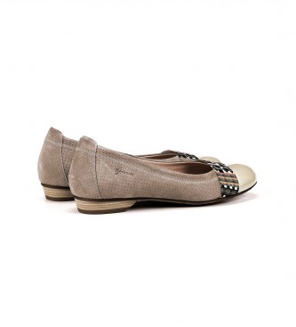 Dorking Leather loafers D7084-LU.KF Taupe
