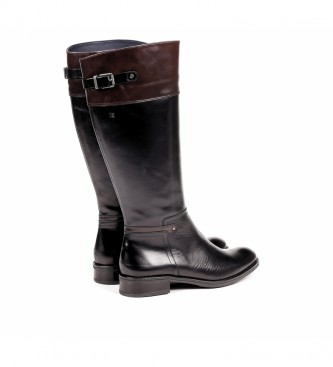 Dorking by Fluchos Bottes en cuir Earth D7687 noir