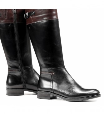 Dorking by Fluchos Leather Boots Earth D7687 black