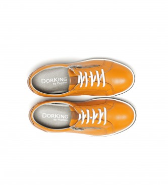 Dorking by Fluchos Karen Leren Sneakers oranje