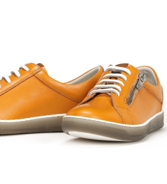 Dorking by Fluchos Karen Leren Sneakers oranje
