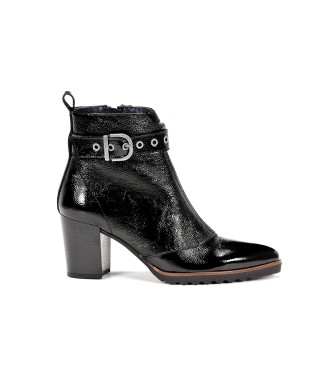 Dorking by Fluchos Patent leather ankle boots D8300-NA black