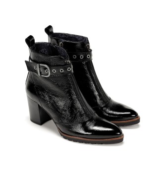 Dorking by Fluchos Patent leather ankle boots D8300-NA black