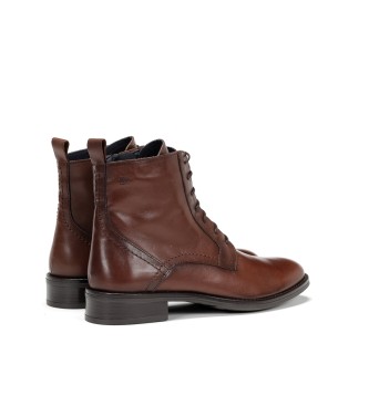 Dorking by Fluchos Harvard Leather Ankle Boots Brown