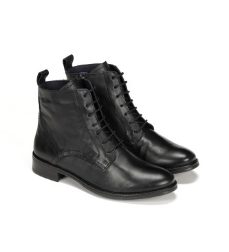 Dorking by Fluchos Harvard Leather Ankle Boots D8343-SU Black