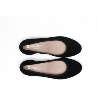 Dorking by Fluchos Chaussures en cuir Geminis D8469 noir - Hauteur du talon 5cm