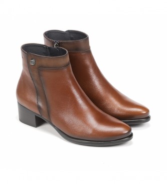 Dorking by Fluchos Alegria leather ankle boots D8587 brown