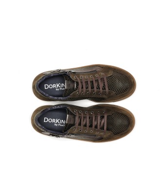 Dorking by Fluchos Leather Sneakers D8704 brown