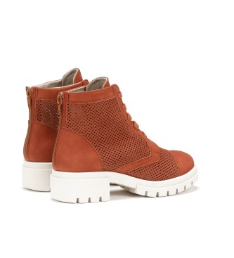 Fluchos Leather ankle boots D8734-BOLA Orange -Heel height: 5cm