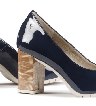 Fluchos Chaussures  talons D8737-KF Bleu fonc -Hauteur du talon : 8cm