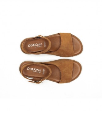 Dorking by Fluchos Brown Espe Leather Sandals