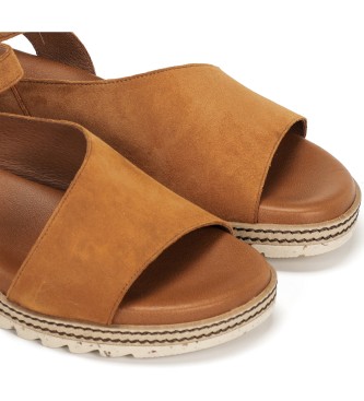 Dorking by Fluchos Brown Espe Leather Sandals
