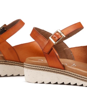 Dorking Orange brown Espe leather sandals