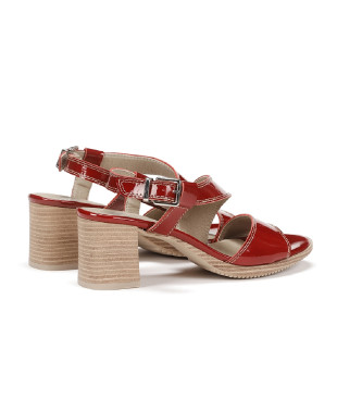 Dorking by Fluchos Bora Leather Sandals D8780 red
