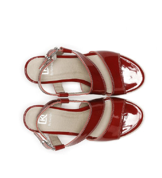 Dorking by Fluchos Bora Leather Sandals D8780 red