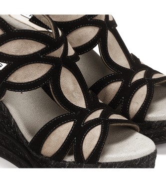Dorking Aren leather sandals D8811 black, brown -height hight: 10cm