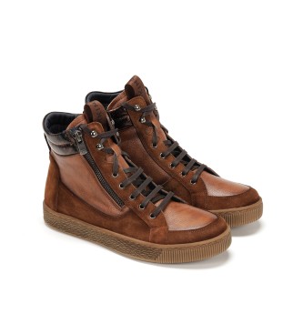 Dorking by Fluchos Leather Sneakers Deli D8910 brown