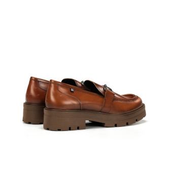 Dorking by Fluchos North Leder Mokassins D8978 braun