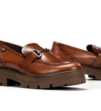 Dorking by Fluchos North Leder Mokassins D8978 braun