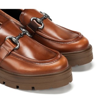 Dorking by Fluchos North Leder Mokassins D8978 braun