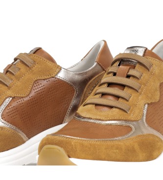 Dorking by Fluchos Leather Sneakers D9046 brown