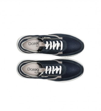Dorking by Fluchos Serena Leather Sneakers navy
