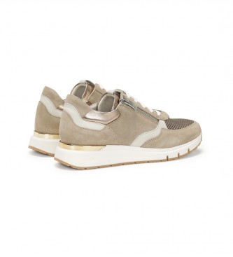 Dorking by Fluchos Leather Sneakers Serena taupe