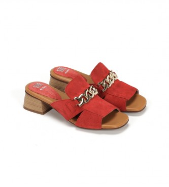Dorking by Fluchos Leather sandals D9059-CA Red