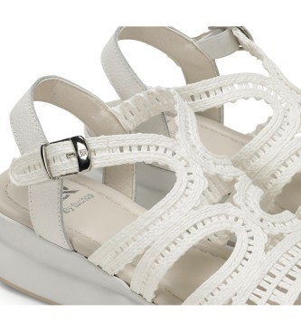 Dorking by Fluchos Leather Sandals D9086 white