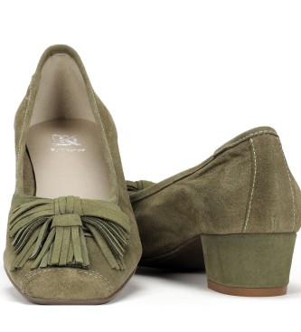 Dorking by Fluchos Green Pamel leather shoes -Heel height 5cm