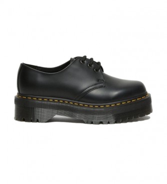 Dr Martens Sapatos de couro 1461 Quad preto -Altura da Plataforma: 4,7 cm