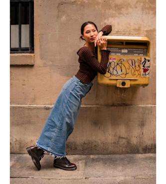 Dr Martens Botas 1460 de piel Arcadia en Rojo Cereza  