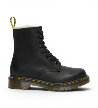 Dr Martens Botas de Couro 1460 Serena com forro sintético preto