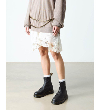 Dr Martens 1460 leren laarzen met rits, zwart