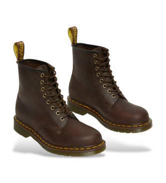 Dr Martens 1460 Crazy Horse usnjeni škornji rjave barve