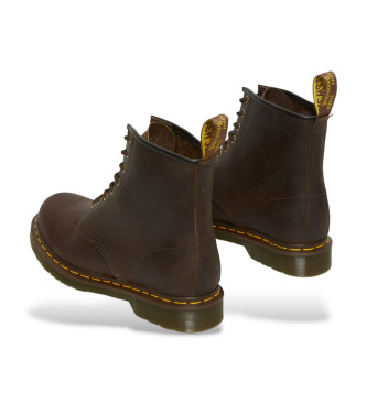 Dr Martens 1460 Crazy Horse usnjeni škornji rjave barve